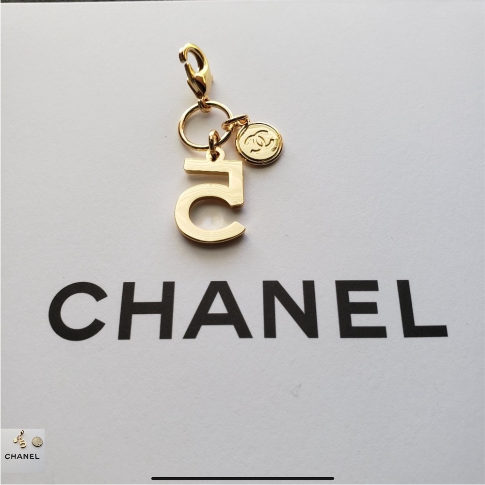 Authentic CHANEL Holiday Double Charm 5 Pendant